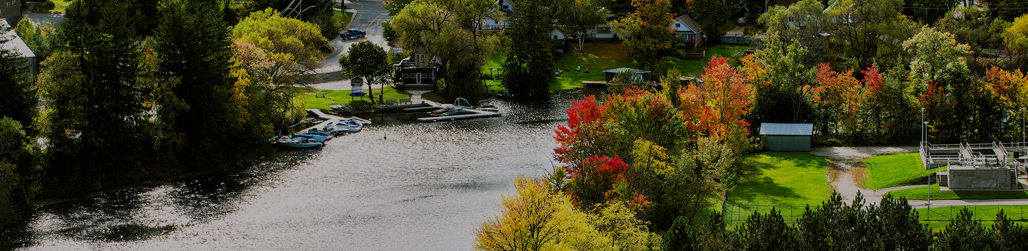 Aerial Photo of Huntsville Ontario